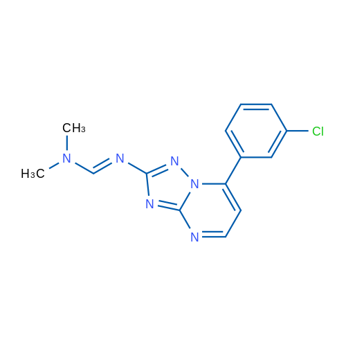(E)-N'-[7-(3-Chlorophenyl)-[1,2,4]triazolo[1,5-a]pyrimidin-2-yl]-N,N-dimethylmethanimidamide 1g