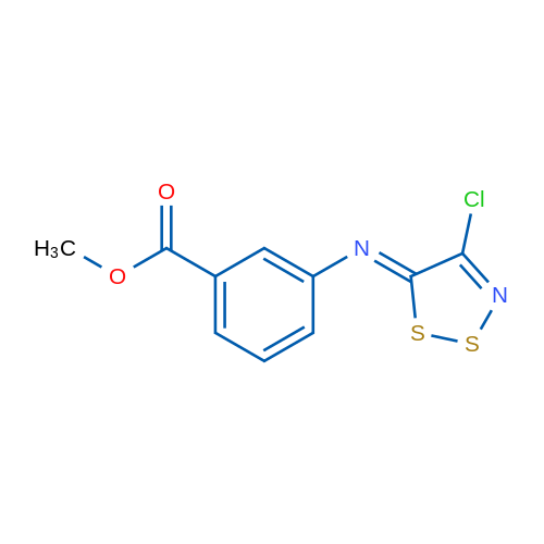 Methyl 3-{[(5Z)-4-chloro-5H-1,2,3-dithiazol-5-ylidene]amino}benzoate 1g