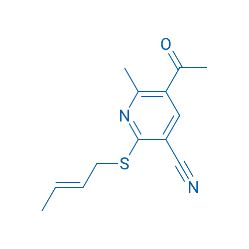 5-Acetyl-2-[(2E)-but-2-en-1-ylsulfanyl]-6-methylpyridine-3-carbonitrile 1g