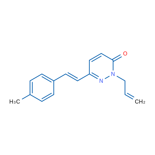 6-[(E)-2-(4-Methylphenyl)ethenyl]-2-(prop-2-en-1-yl)-2,3-dihydropyridazin-3-one 1g