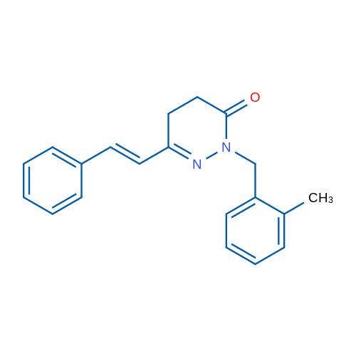 2-[(2-Methylphenyl)methyl]-6-[(E)-2-phenylethenyl]-2,3,4,5-tetrahydropyridazin-3-one 1g