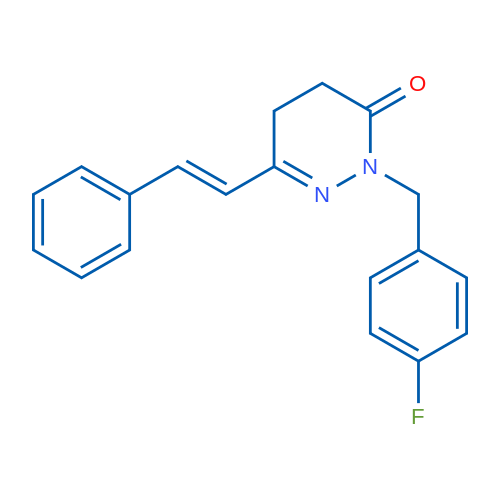 2-[(4-Fluorophenyl)methyl]-6-[(E)-2-phenylethenyl]-2,3,4,5-tetrahydropyridazin-3-one 1g