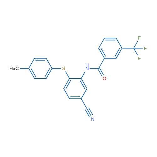 N-{5-cyano-2-[(4-methylphenyl)sulfanyl]phenyl}-3-(trifluoromethyl)benzamide 1g