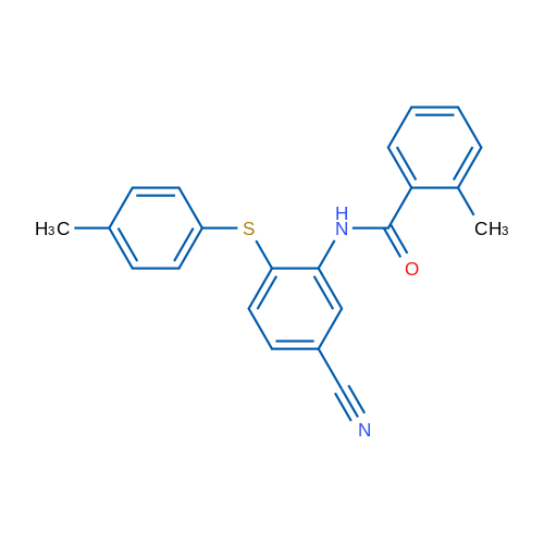 N-{5-cyano-2-[(4-methylphenyl)sulfanyl]phenyl}-2-methylbenzamide 1g