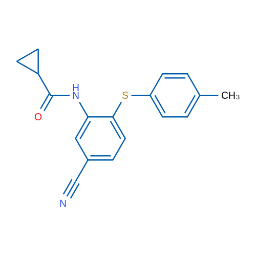 N-{5-cyano-2-[(4-methylphenyl)sulfanyl]phenyl}cyclopropanecarboxamide 1g