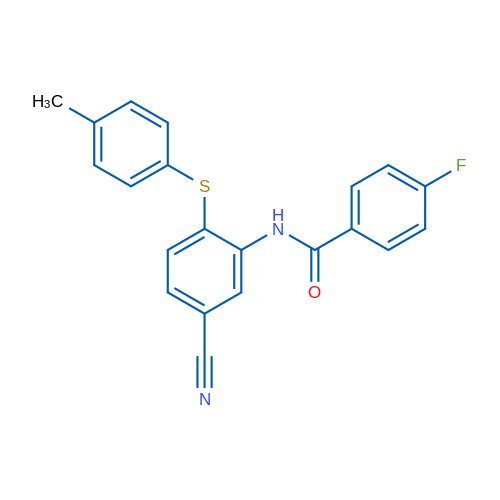 N-{5-cyano-2-[(4-methylphenyl)sulfanyl]phenyl}-4-fluorobenzamide 1g