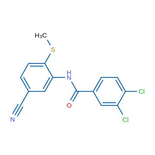 3,4-Dichloro-N-[5-cyano-2-(methylsulfanyl)phenyl]benzamide 1g
