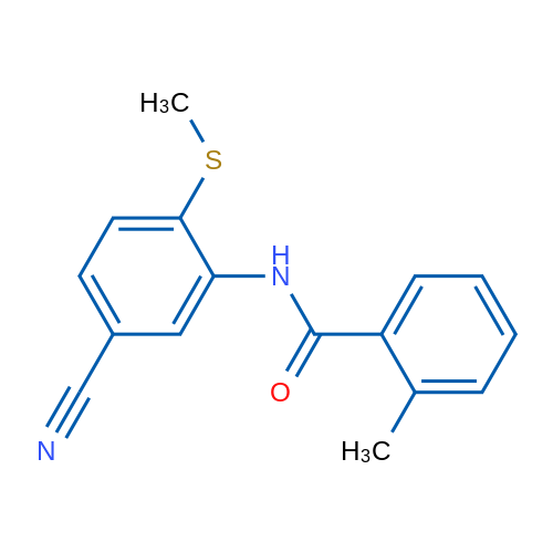 N-[5-Cyano-2-(methylsulfanyl)phenyl]-2-methylbenzamide 1g
