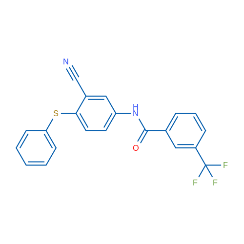 N-[3-Cyano-4-(phenylsulfanyl)phenyl]-3-(trifluoromethyl)benzamide 1g