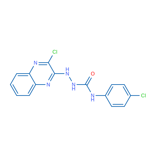 1-(4-Chlorophenyl)-3-[(3-chloroquinoxalin-2-yl)amino]urea 1g