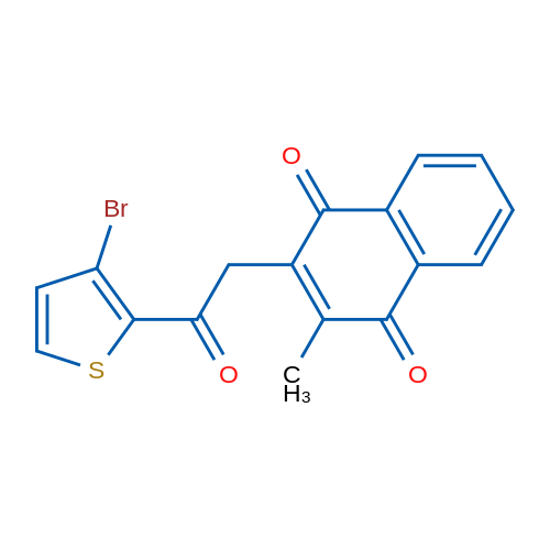 2-[2-(3-Bromothiophen-2-yl)-2-oxoethyl]-3-methyl-1,4-dihydronaphthalene-1,4-dione 1g