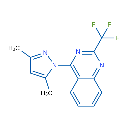 4-(3,5-Dimethyl-1H-pyrazol-1-yl)-2-(trifluoromethyl)quinazoline 1g