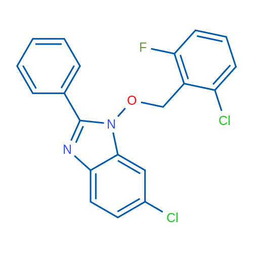 6-Chloro-1-[(2-chloro-6-fluorophenyl)methoxy]-2-phenyl-1H-1,3-benzodiazole 1g