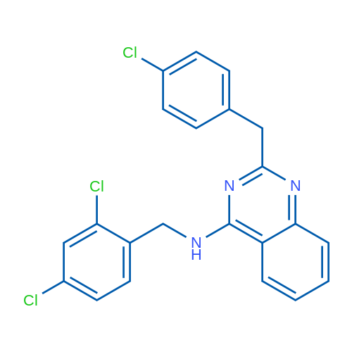 2-[(4-Chlorophenyl)methyl]-N-[(2,4-dichlorophenyl)methyl]quinazolin-4-amine 1g