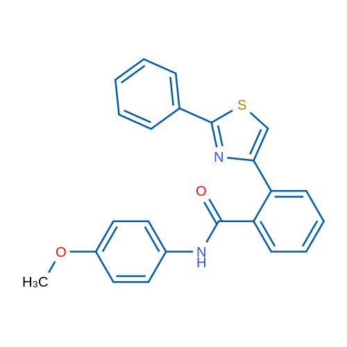 N-(4-Methoxyphenyl)-2-(2-phenyl-1,3-thiazol-4-yl)benzamide 1g