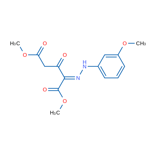1,5-Dimethyl (2E)-2-[2-(3-methoxyphenyl)hydrazin-1-ylidene]-3-oxopentanedioate 1g