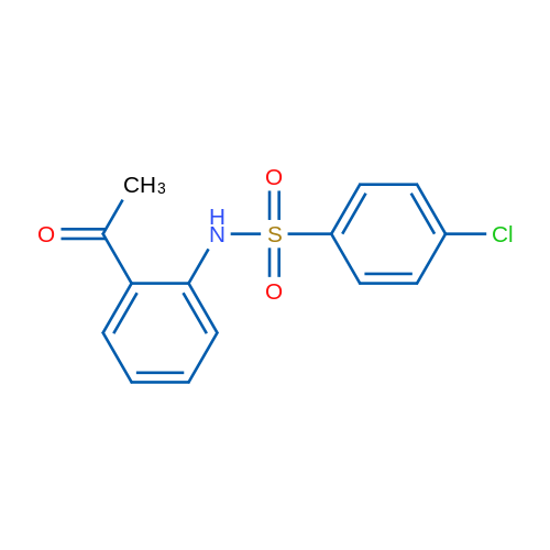 N-(2-Acetylphenyl)-4-chlorobenzene-1-sulfonamide 1g