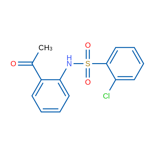 N-(2-Acetylphenyl)-2-chlorobenzene-1-sulfonamide 1g