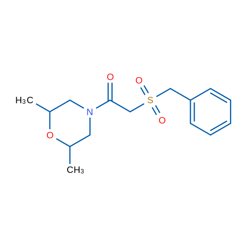 1-(2,6-Dimethylmorpholin-4-yl)-2-phenylmethanesulfonylethan-1-one 1g