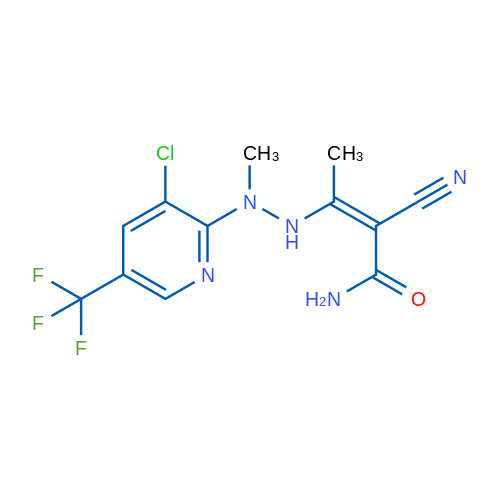 (2Z)-3-{2-[3-chloro-5-(trifluoromethyl)pyridin-2-yl]-2-methylhydrazin-1-yl}-2-cyanobut-2-enamide 1g