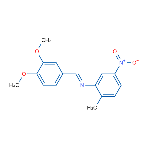 (1E)-1-(3,4-Dimethoxyphenyl)-N-(2-methyl-5-nitrophenyl)methanimine 1g
