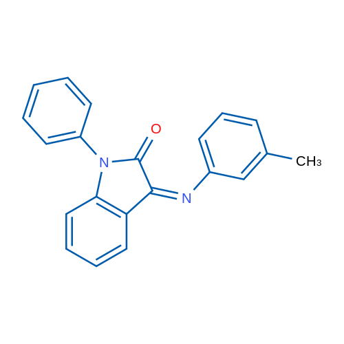(3Z)-3-[(3-Methylphenyl)imino]-1-phenyl-2,3-dihydro-1H-indol-2-one 1g