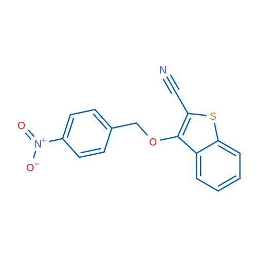 3-[(4-Nitrophenyl)methoxy]-1-benzothiophene-2-carbonitrile 1g