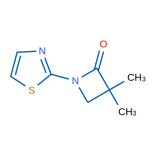 3,3-Dimethyl-1-(1,3-thiazol-2-yl)azetidin-2-one 1g