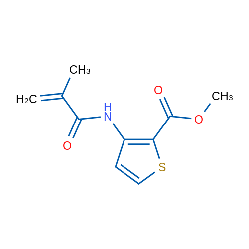 Methyl 3-(2-methylprop-2-enamido)thiophene-2-carboxylate 1g