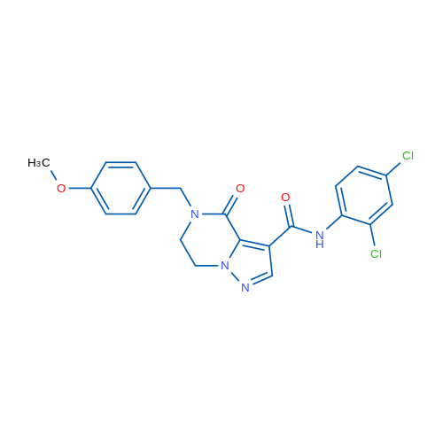 N-(2,4-Dichlorophenyl)-5-[(4-methoxyphenyl)methyl]-4-oxo-4H,5H,6H,7H-pyrazolo[1,5-a]pyrazine-3-carboxamide 1g