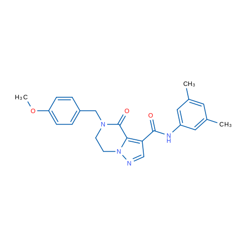 N-(3,5-Dimethylphenyl)-5-[(4-methoxyphenyl)methyl]-4-oxo-4H,5H,6H,7H-pyrazolo[1,5-a]pyrazine-3-carboxamide 1g