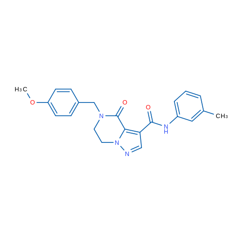 5-[(4-Methoxyphenyl)methyl]-N-(3-methylphenyl)-4-oxo-4H,5H,6H,7H-pyrazolo[1,5-a]pyrazine-3-carboxamide 1g