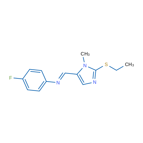 (1E)-1-[2-(Ethylsulfanyl)-1-methyl-1H-imidazol-5-yl]-N-(4-fluorophenyl)methanimine 5mg