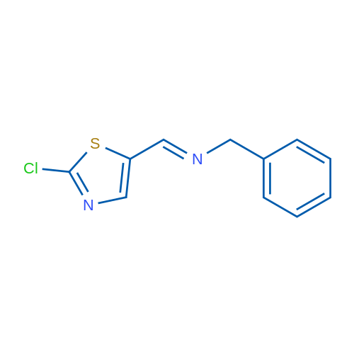 (E)-Benzyl[(2-chloro-1,3-thiazol-5-yl)methylidene]amine 1g