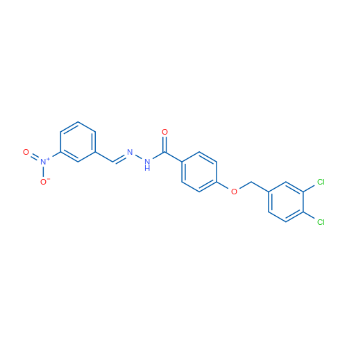 4-[(3,4-Dichlorophenyl)methoxy]-N'-[(1E)-(3-nitrophenyl)methylidene]benzohydrazide 10mg