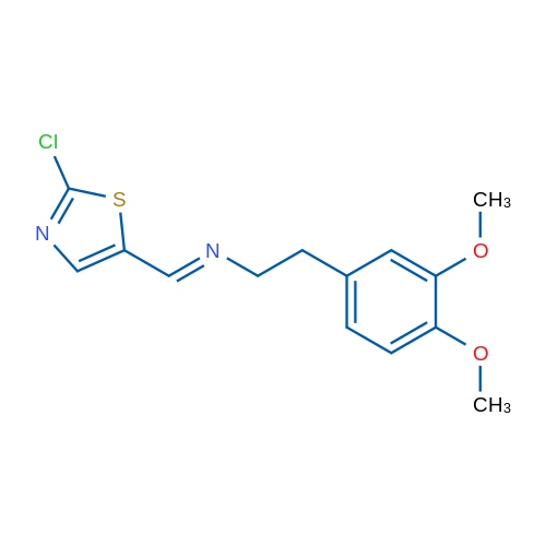 (E)-[(2-Chloro-1,3-thiazol-5-yl)methylidene][2-(3,4-dimethoxyphenyl)ethyl]amine 1g