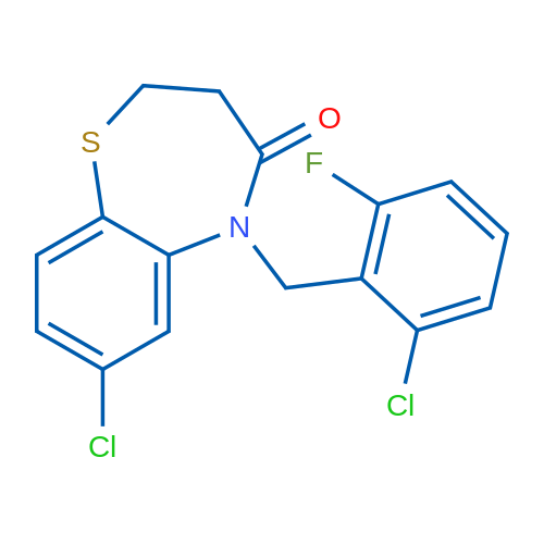 7-Chloro-5-[(2-chloro-6-fluorophenyl)methyl]-2,3,4,5-tetrahydro-1,5-benzothiazepin-4-one 1g