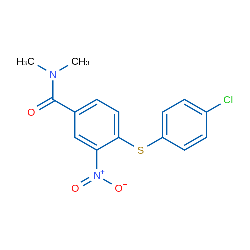 4-[(4-Chlorophenyl)sulfanyl]-N,N-dimethyl-3-nitrobenzamide 1g