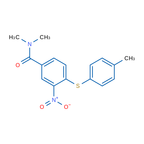 N,N-Dimethyl-4-[(4-methylphenyl)sulfanyl]-3-nitrobenzamide 1g
