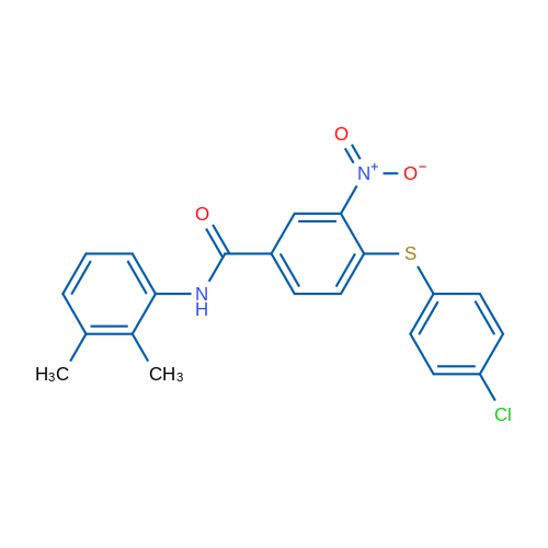 4-[(4-Chlorophenyl)sulfanyl]-N-(2,3-dimethylphenyl)-3-nitrobenzamide 1g