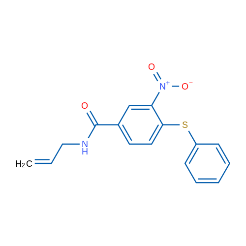 3-Nitro-4-(phenylsulfanyl)-N-(prop-2-en-1-yl)benzamide 1g