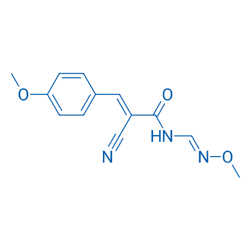 (2E)-2-Cyano-N-[(1E)-(methoxyimino)methyl]-3-(4-methoxyphenyl)prop-2-enamide 1g