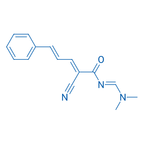 (2E,4E)-2-Cyano-N-[(1E)-(dimethylamino)methylidene]-5-phenylpenta-2,4-dienamide 1g