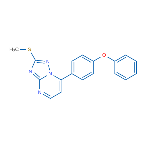 2-(Methylsulfanyl)-7-(4-phenoxyphenyl)-[1,2,4]triazolo[1,5-a]pyrimidine 1g