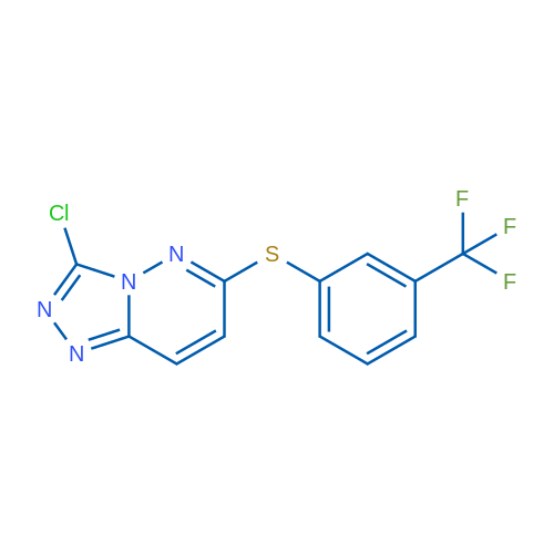 3-Chloro-6-{[3-(trifluoromethyl)phenyl]sulfanyl}-[1,2,4]triazolo[4,3-b]pyridazine 1g