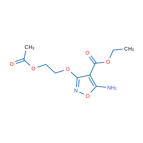 Ethyl 3-[2-(acetyloxy)ethoxy]-5-amino-1,2-oxazole-4-carboxylate 1g