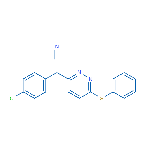 2-(4-Chlorophenyl)-2-[6-(phenylsulfanyl)pyridazin-3-yl]acetonitrile 1g