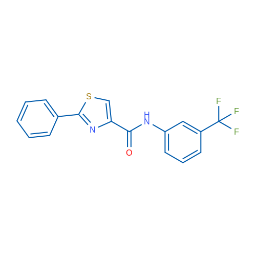 2-Phenyl-N-[3-(trifluoromethyl)phenyl]-1,3-thiazole-4-carboxamide 1g