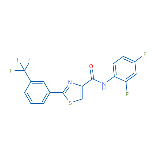 N-(2,4-Difluorophenyl)-2-[3-(trifluoromethyl)phenyl]-1,3-thiazole-4-carboxamide 1g