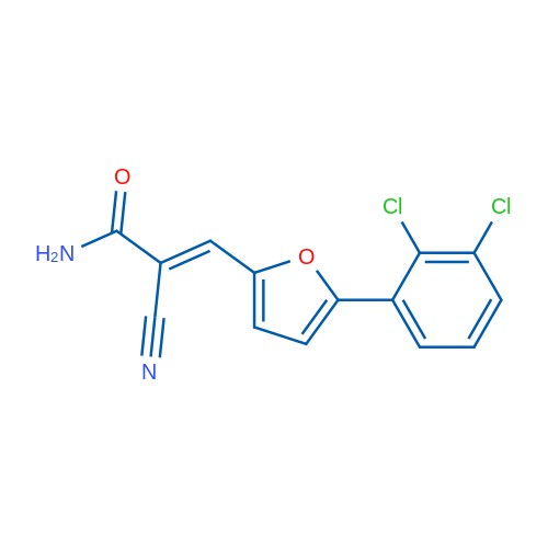 2-Cyano-3-(5-(2,3-dichlorophenyl)furan-2-yl)acrylamide 1g